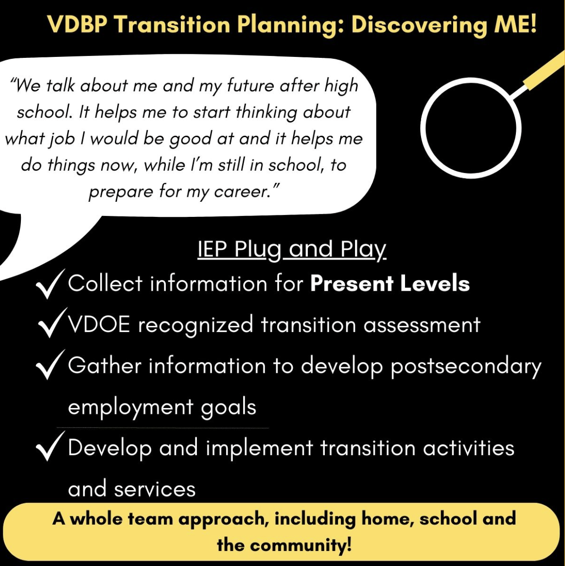 Virginia Deafblind Transition Planning Graphic